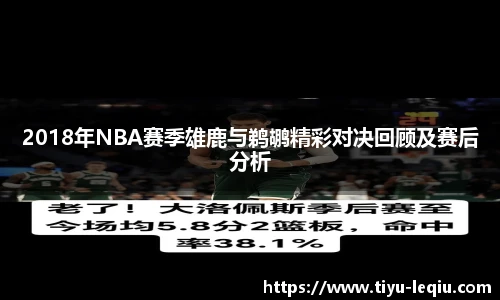 2018年NBA赛季雄鹿与鹈鹕精彩对决回顾及赛后分析